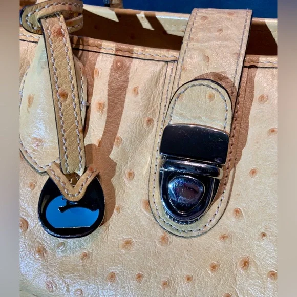 Pre-loved Dooney & Bourke Ostrich Embossed Leather Tote - Picture 10 of 13